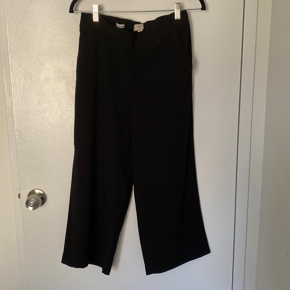 Loft Outlet Petite Wide Leg Crop Pant